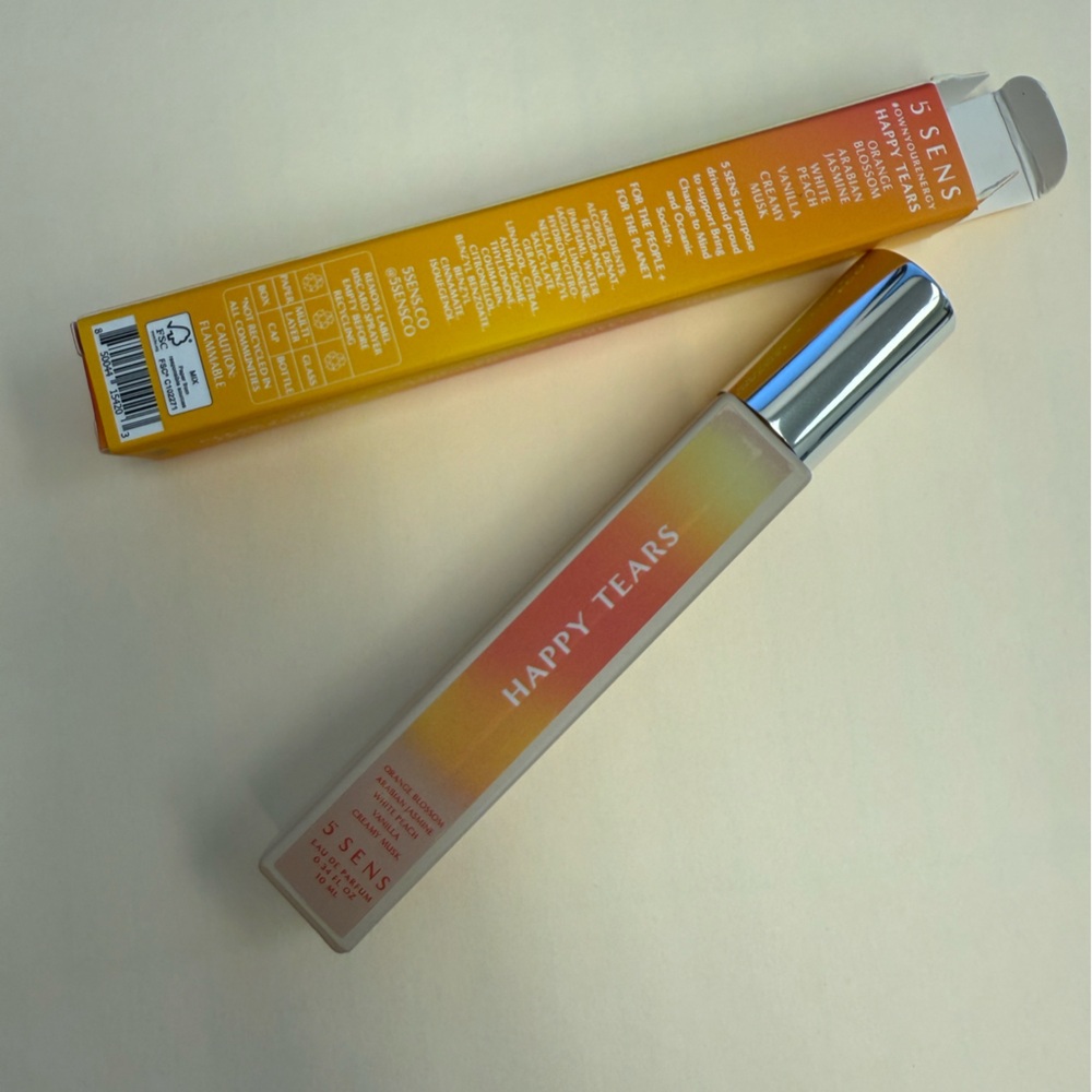Sephora Happy Tears Fragrance with Orange and Silver Accents